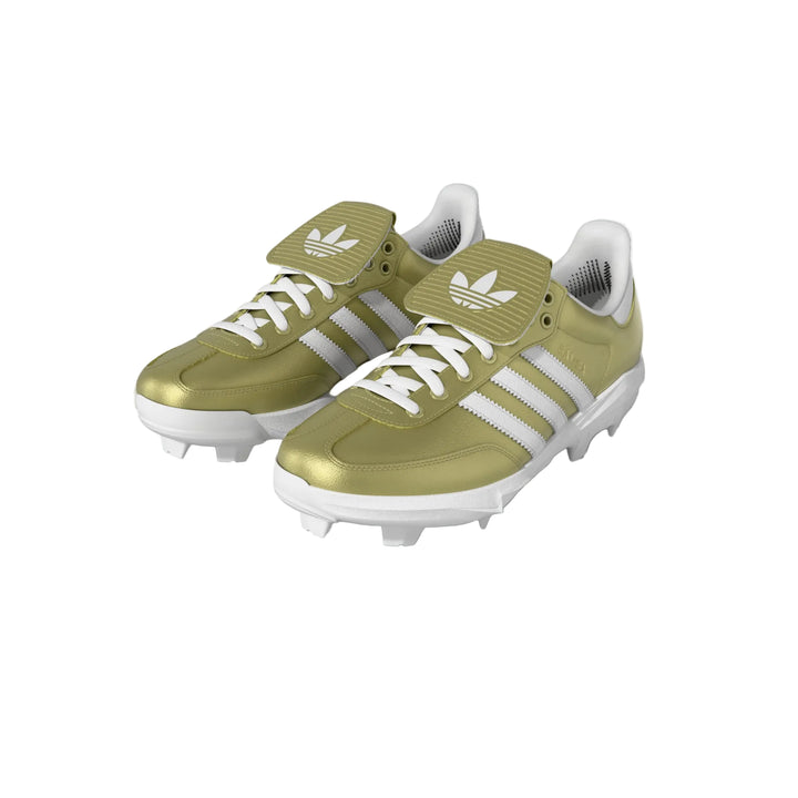 adidas Samba TPU baseball cleats with Trefoil fold-over tongues