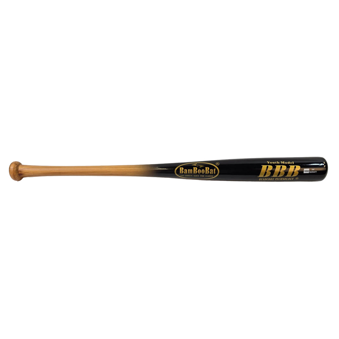 BambooBat Youth Baseball Bat Natural Black drop7