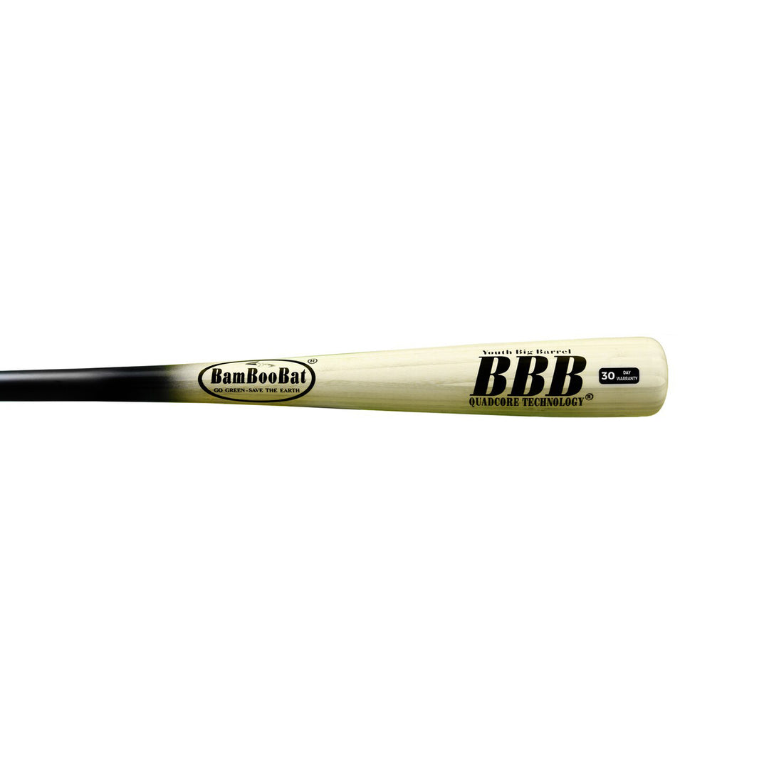 BamBooBat Youth Big Barrel 2 5/8 baseball bat natural barrel detail