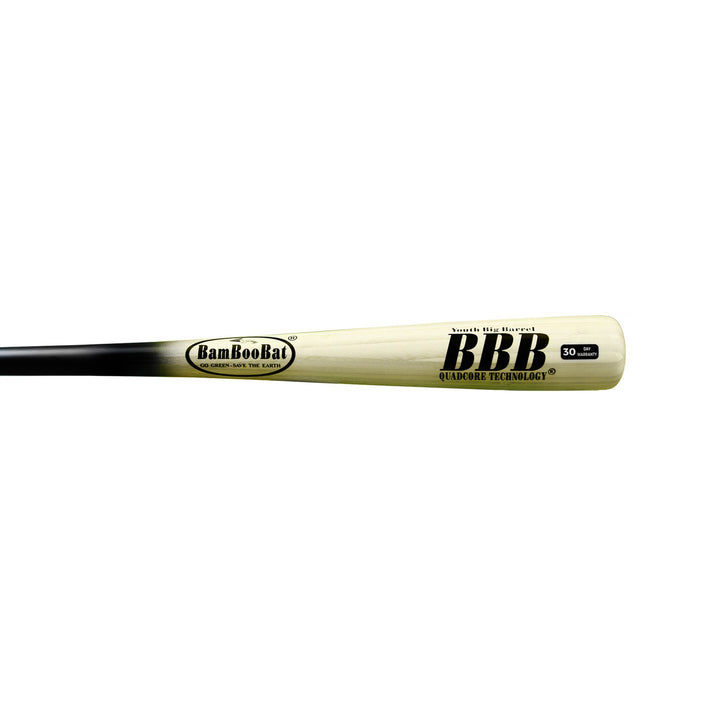 BamBooBat Youth Big Barrel 2 5/8 baseball bat natural barrel detail