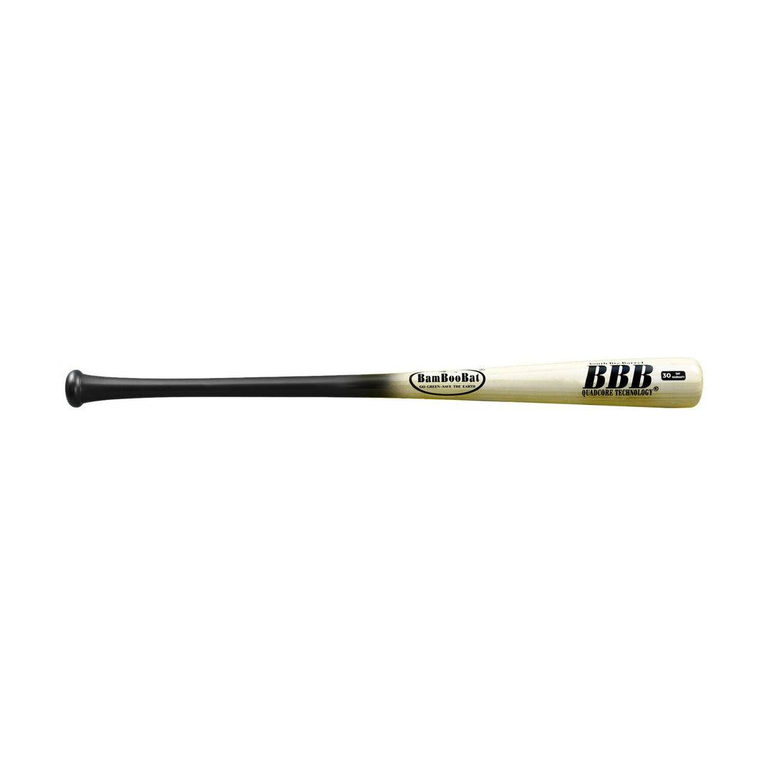 BamBooBat Youth Big Barrel Bamboo Baseball Bat -5 Black Natural full view
