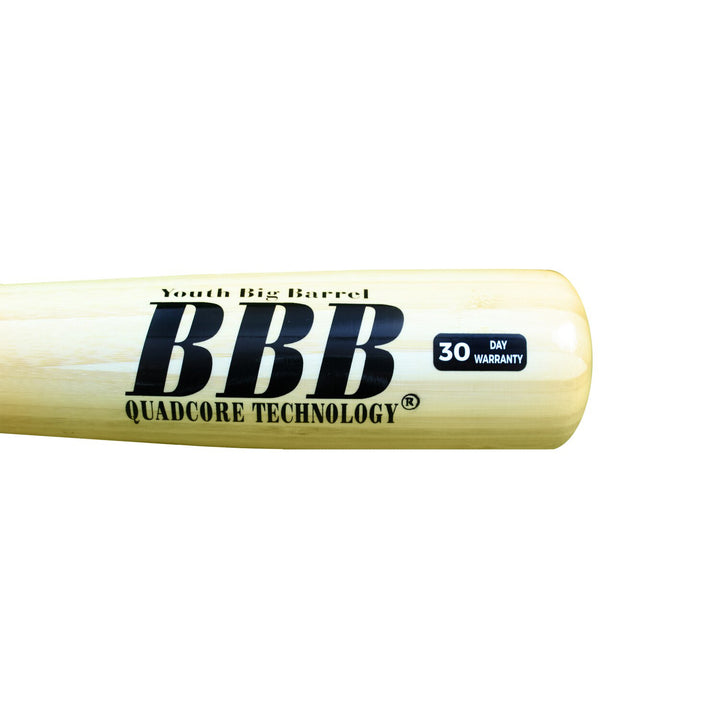 BamBooBat Youth Big Barrel bamboo bat 30-day warranty detail