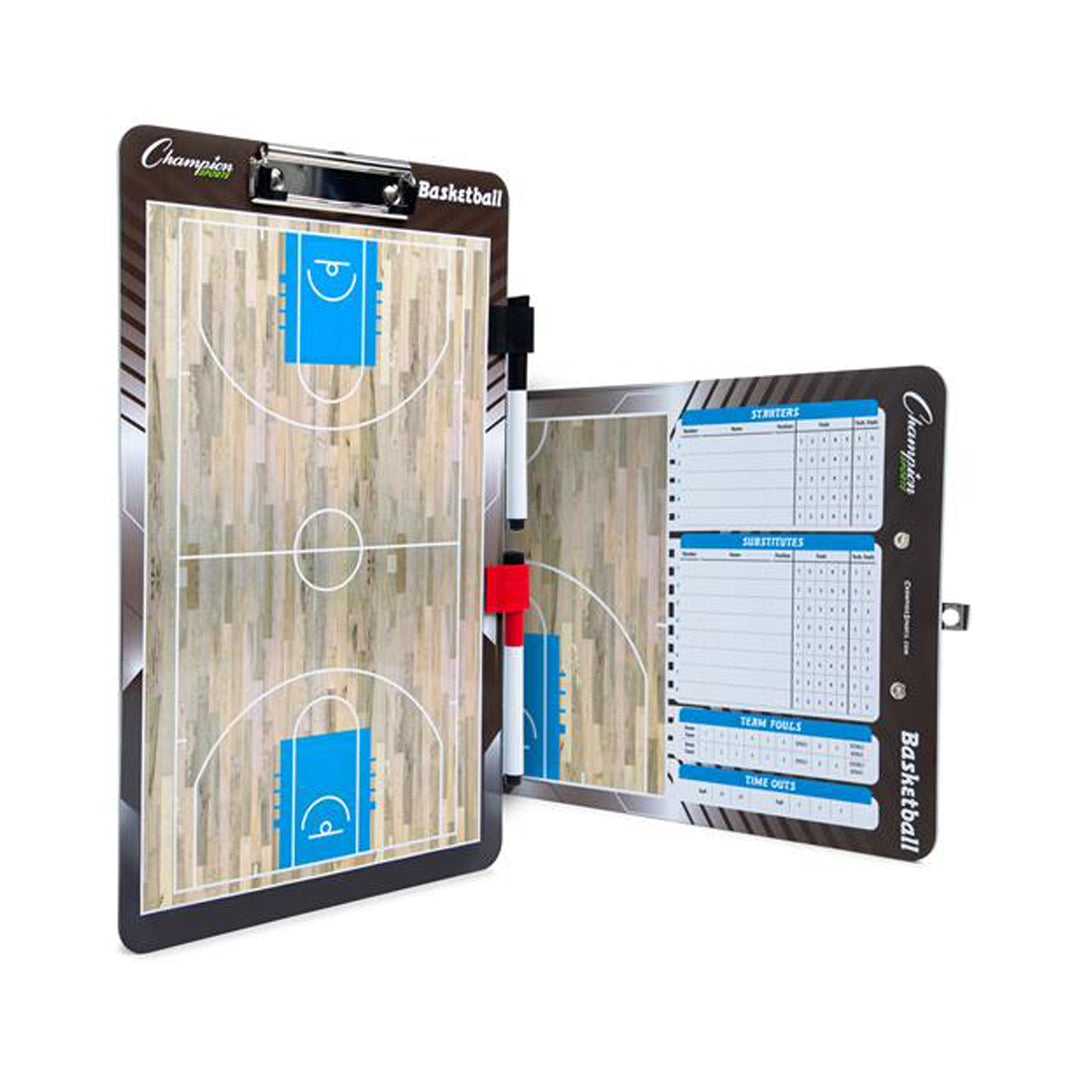 Champion Sports BKBOARD Basketball Coaches Board 10 x 16 inch dry-erase clipboard