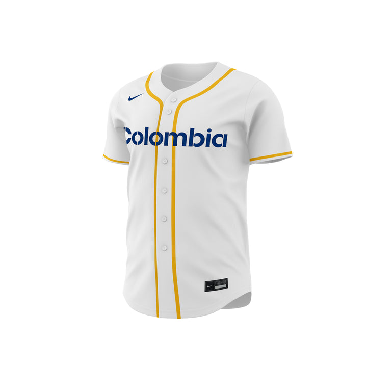 2026 WBC Colombia Men's Nike Stadium Jersey – Official Home White Edition