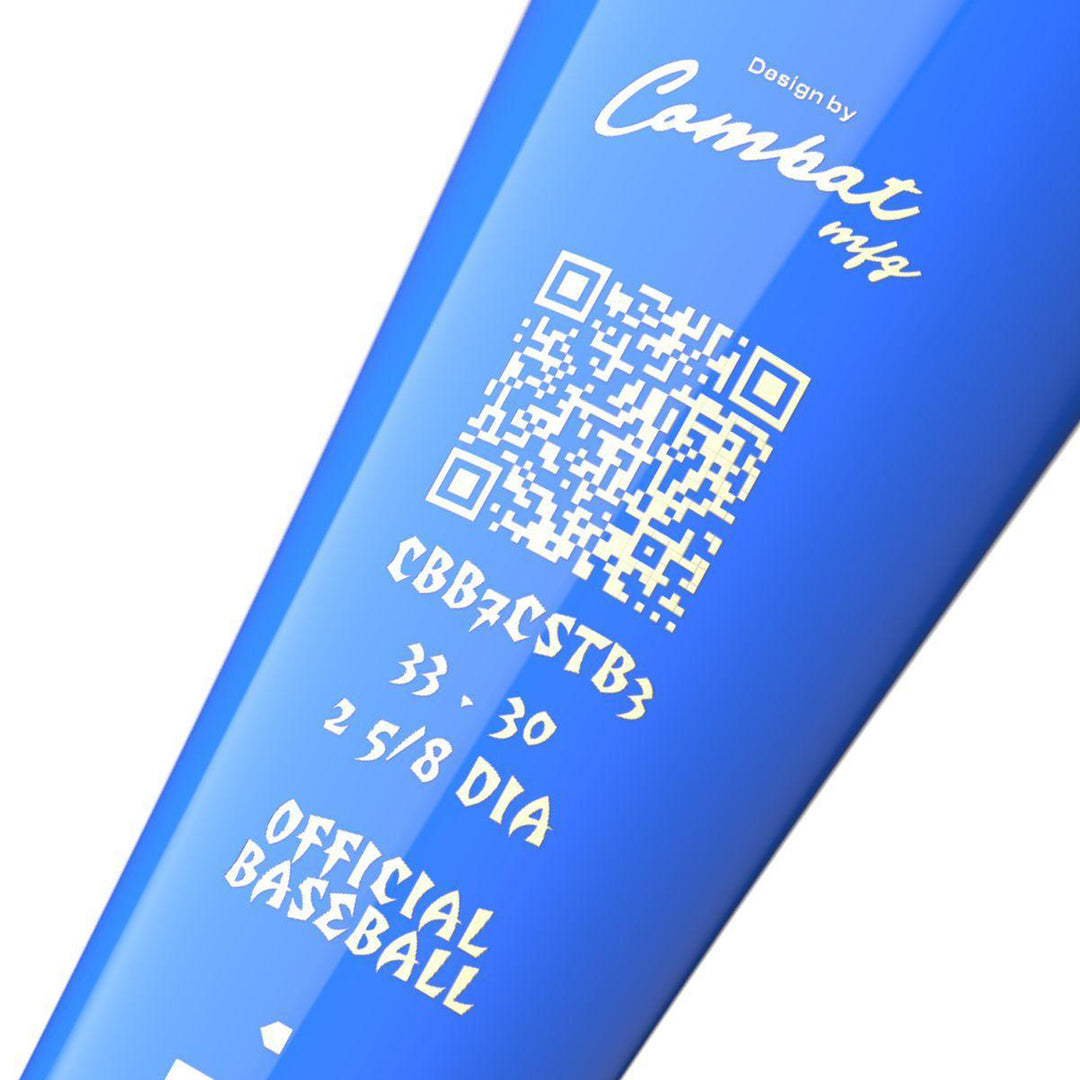 COMBAT MFG bat taper and certification graphics