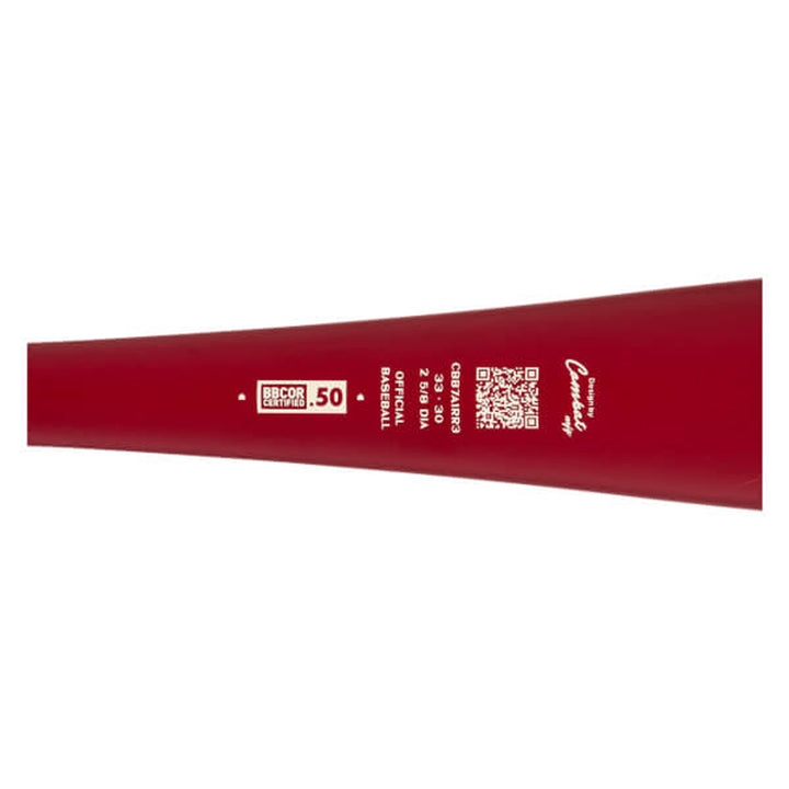 COMBAT MFG Spec A1 Steel Horses BBCOR Baseball Bat BBCOR .50 certification detail