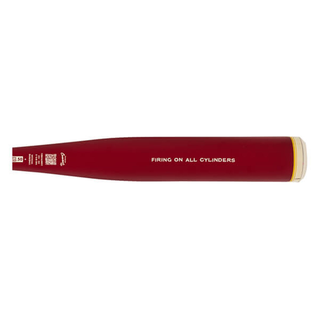 COMBAT Spec A1 CBB7A1RR3 deep red barrel reverse side with white lettering