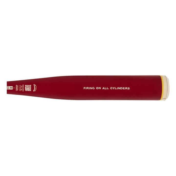 COMBAT Spec A1 CBB7A1RR3 deep red barrel reverse side with white lettering