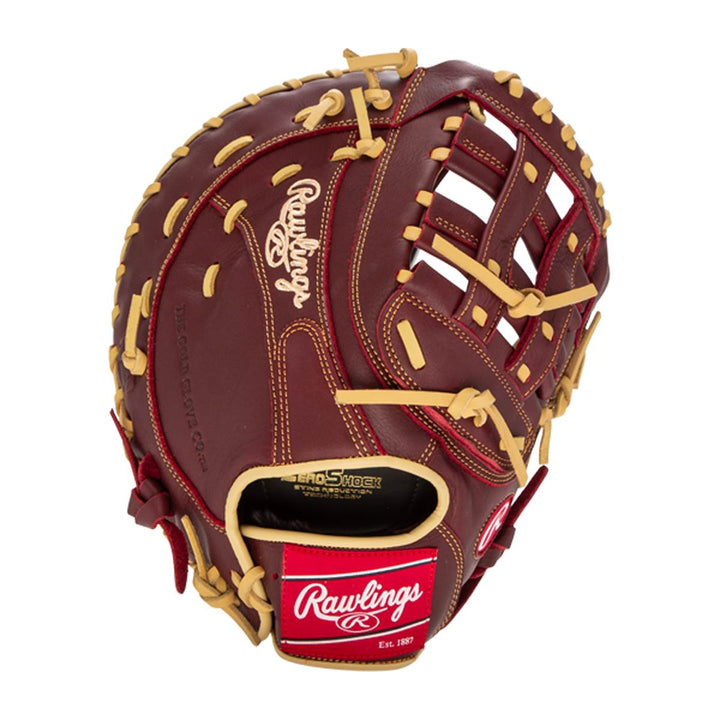Rawlings Sandlot 12.5" First Base Mitt – SFM18S (Burgundy/Sherry)