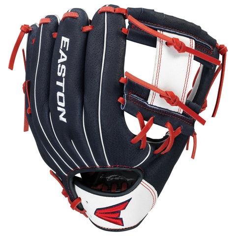 Easton Professional Youth Series 10 Inch PY10USA Baseball Glove - Navy/White/Red