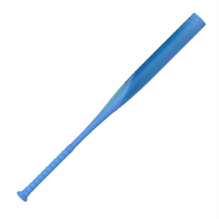 Easton Ghost Era Wild Fastpitch Softball Bat EFP6GUW blue and teal angled reverse view
