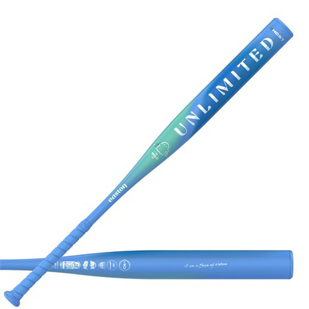 Easton Ghost Era Wild Fastpitch Softball Bat EFP6GUW UNLIMITED graphics and reverse side display