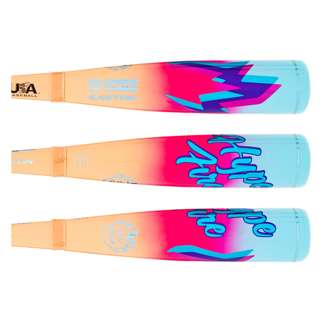 Easton Hype Fire USA youth baseball bat multiple barrel views