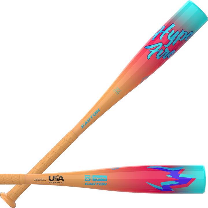 Easton HYPE FIRE Tee Ball -13 USA Baseball bat lifestyle angle