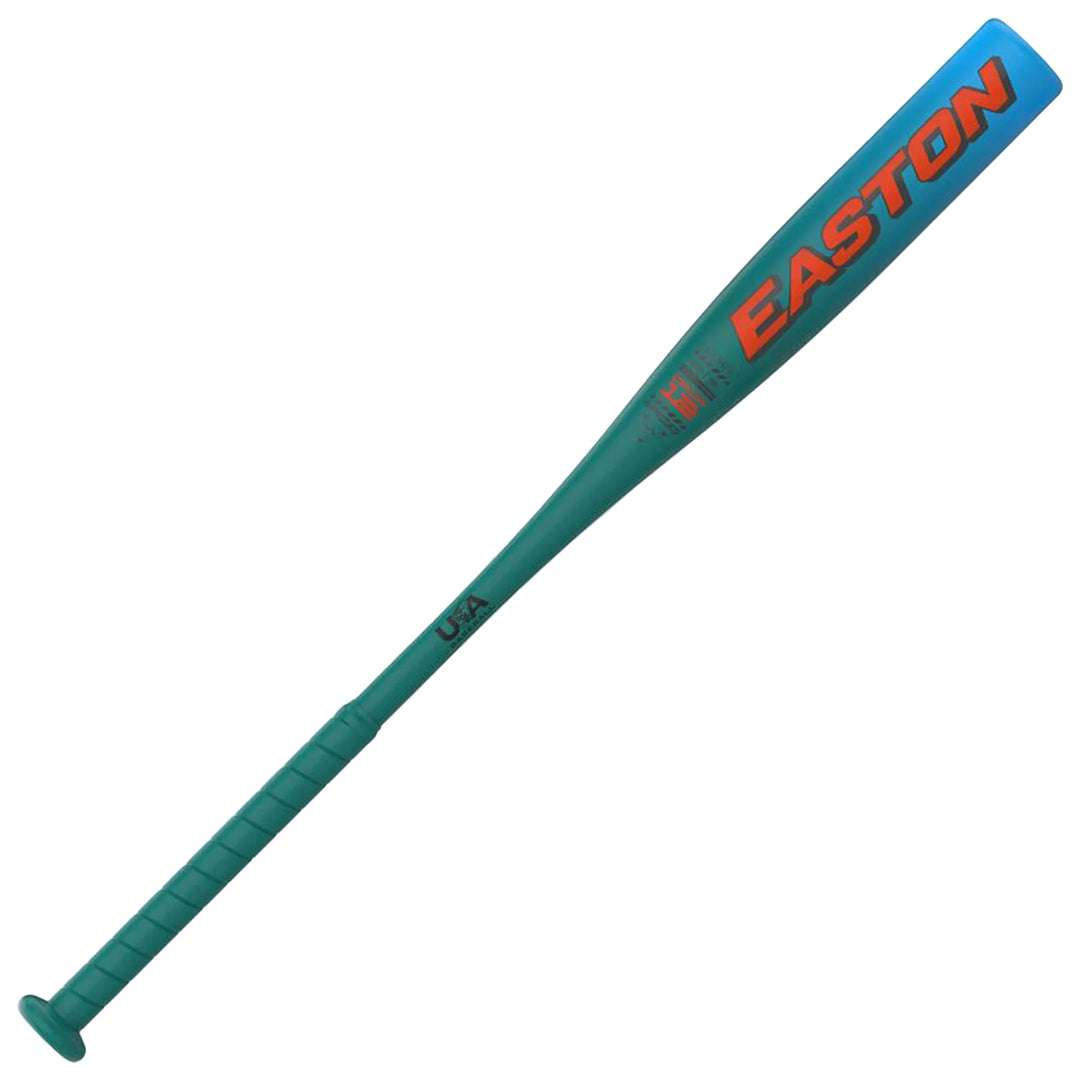 Easton Reflex 2 1/2-inch alloy USA baseball bat teal and blue profile
