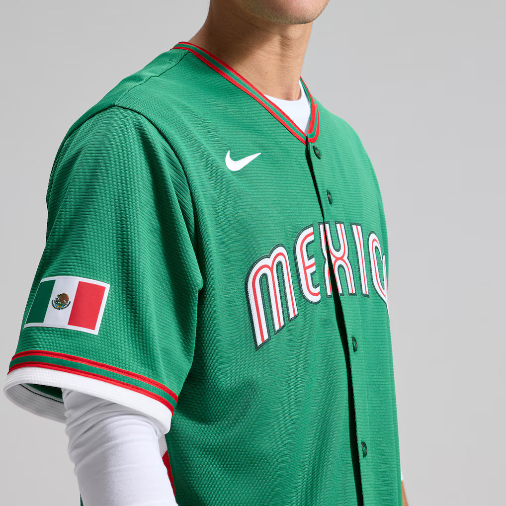 2026 WBC Mexico Men's Nike Stadium Jersey – Official Home White Edition