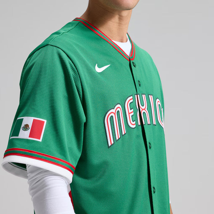 2026 WBC Mexico Men's Nike Stadium Jersey – Official Home White Edition