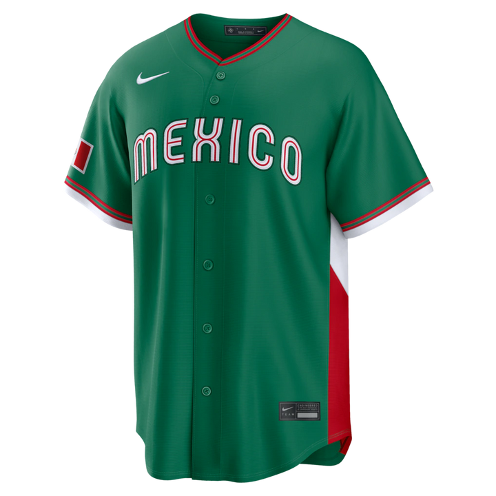 2026 WBC Mexico Men's Nike Stadium Jersey – Official Home White Edition
