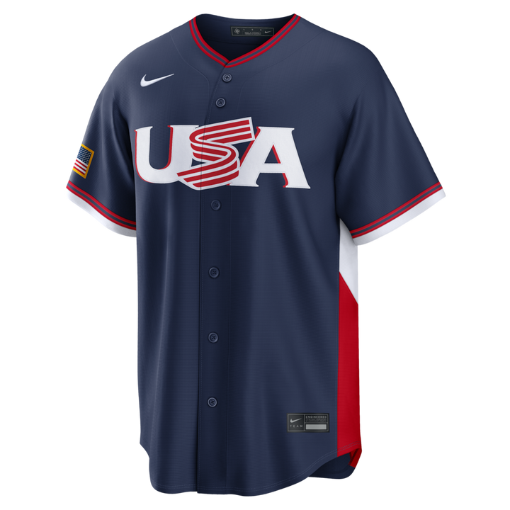 2026 WBC USA Men's Nike Stadium Jersey – Official Home White Edition