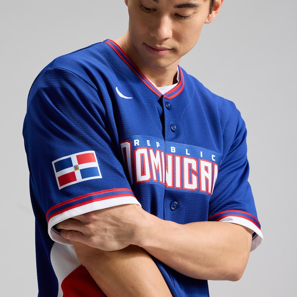 2026 WBC Dominican Republic Men's Nike Stadium Jersey – Official Home White Edition
