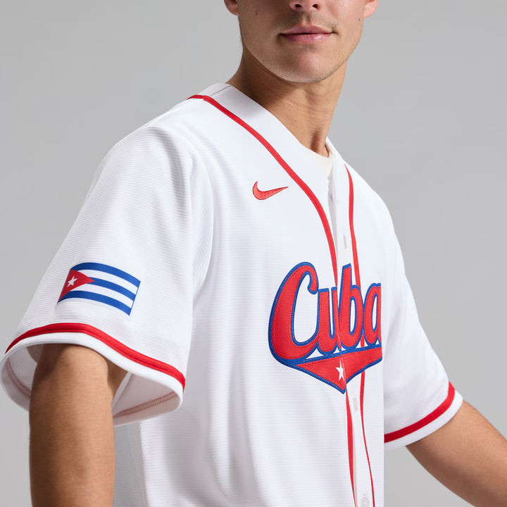 2026 WBC Cuba Men's Nike Stadium Jersey – Official Home White Edition
