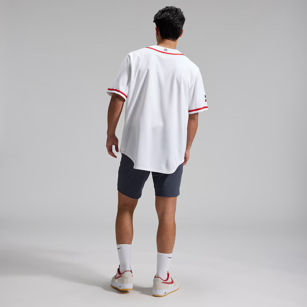 2026 WBC Dominican Republic Men's Nike Stadium Jersey – Official Home White Edition