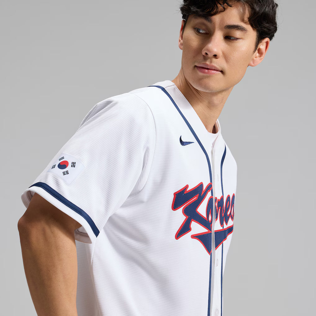 2026 WBC Korea Men's Nike Stadium Jersey – Official Home White Edition