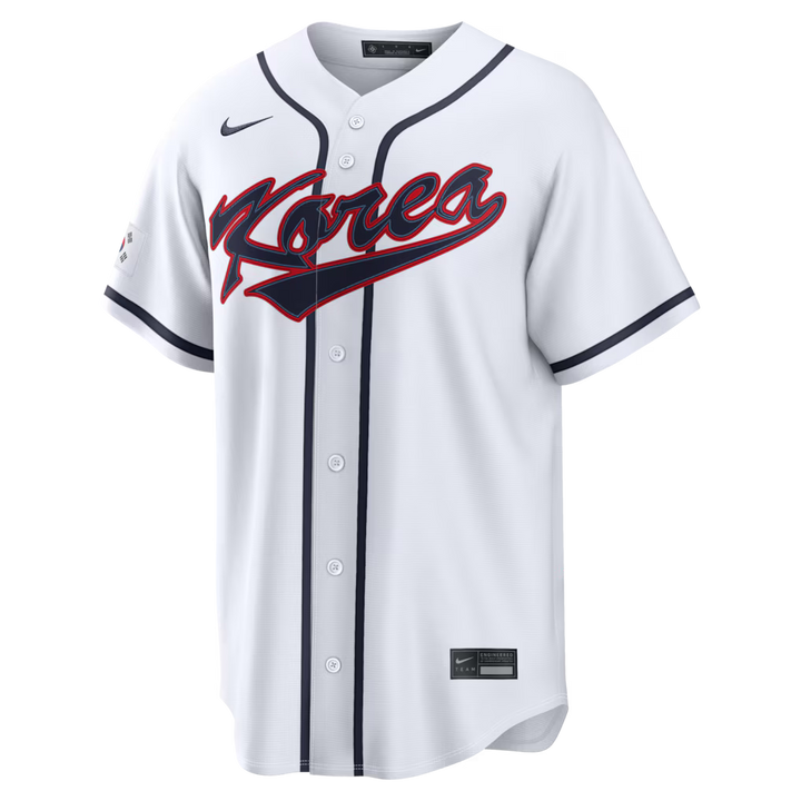 2026 WBC Korea Men's Nike Stadium Jersey – Official Home White Edition