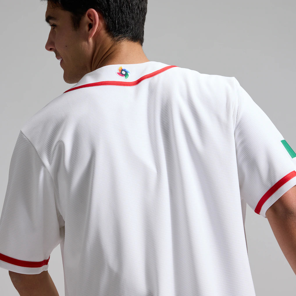 2026 WBC Mexico Men's Nike Stadium Jersey – Official Home White Edition