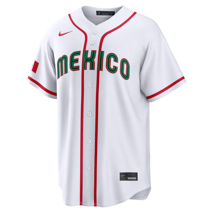 2026 WBC Mexico Men's Nike Stadium Jersey – Official Home White Edition