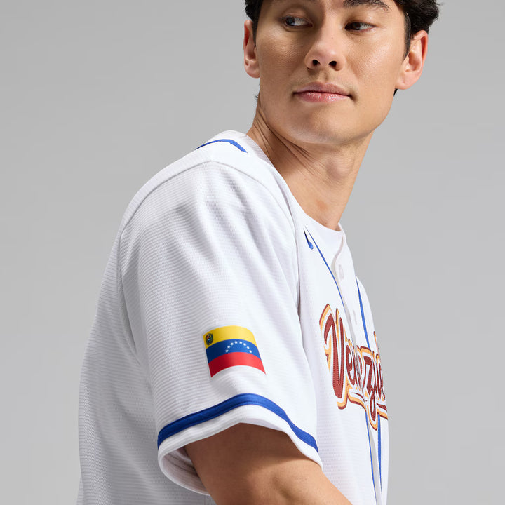 2026 WBC Venezuela Men's Nike Stadium Jersey – Official Home White Edition