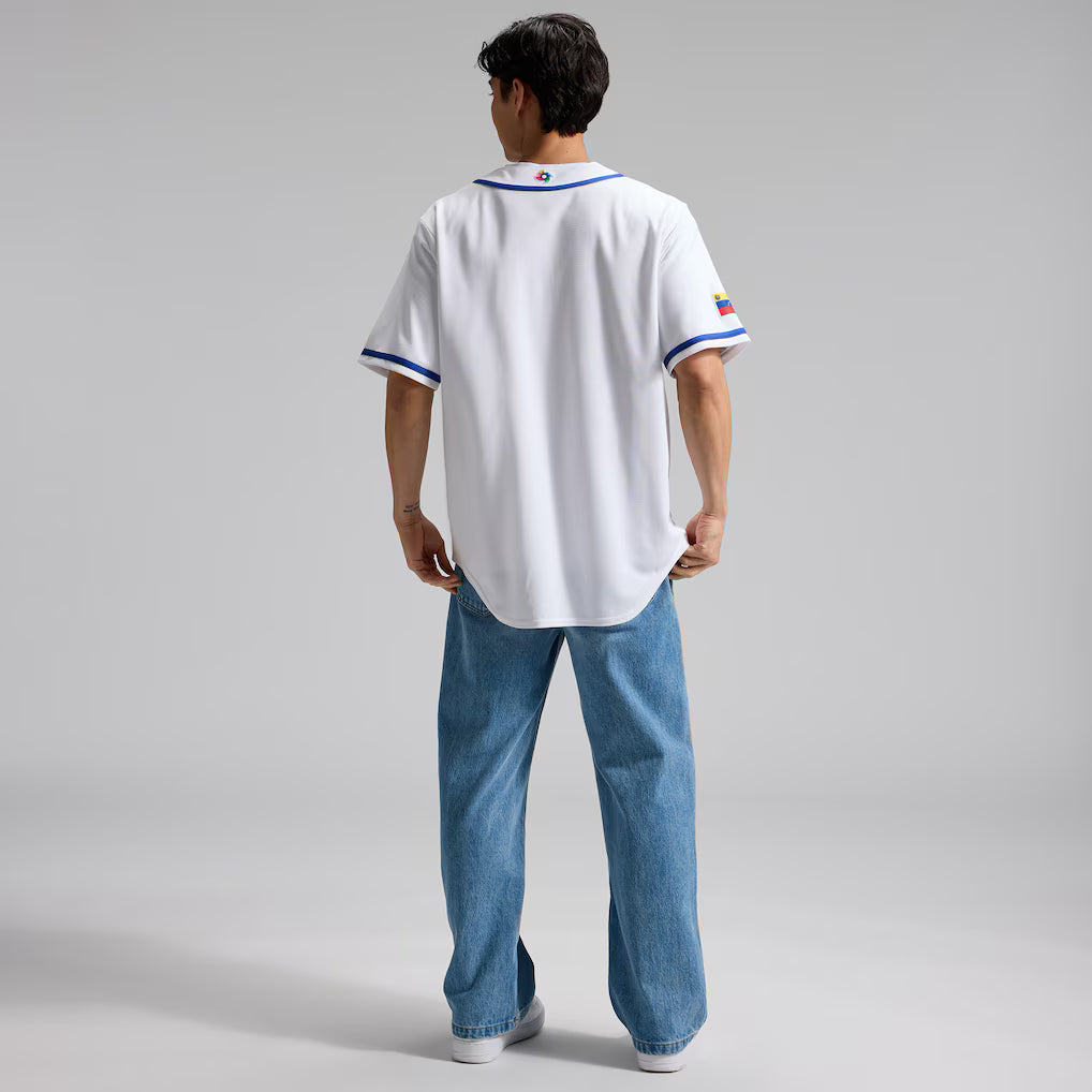 2026 WBC Venezuela Men's Nike Stadium Jersey – Official Home White Edition
