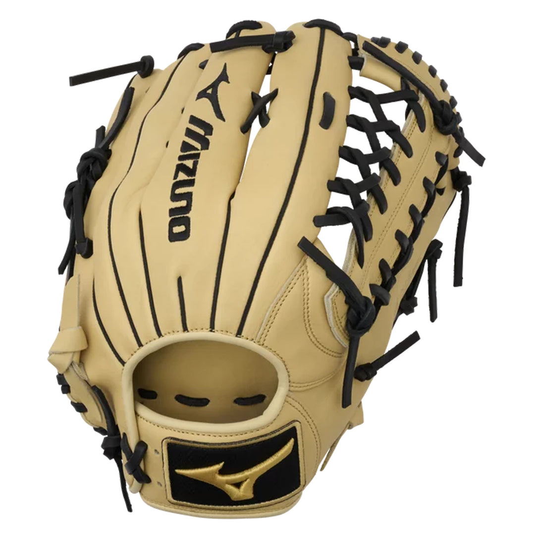 Mizuno MVP Prime GMVP1277P4 12.75 Inch Outfield Baseball Glove Camel Black back view