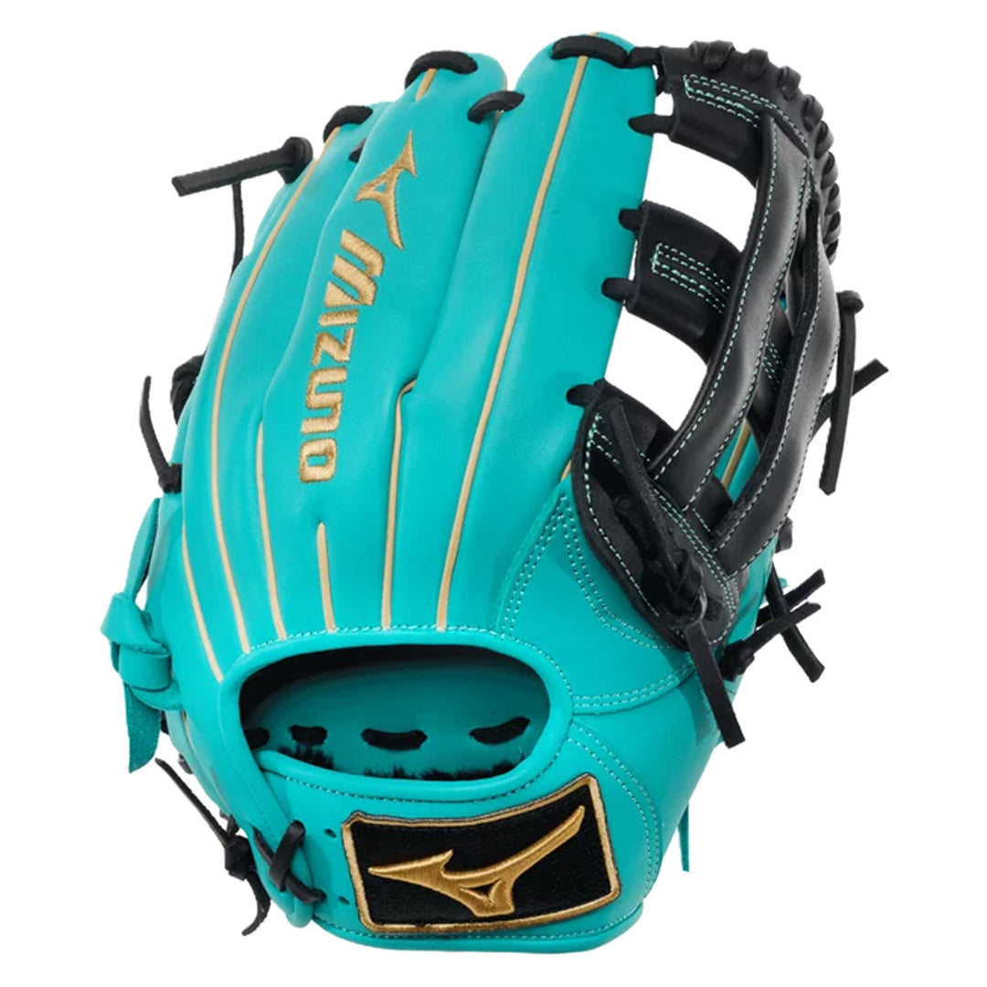Mizuno MVP Prime Hisui GMVP1175P5 11.75 Inch Infield Baseball Glove Turquoise Black back view