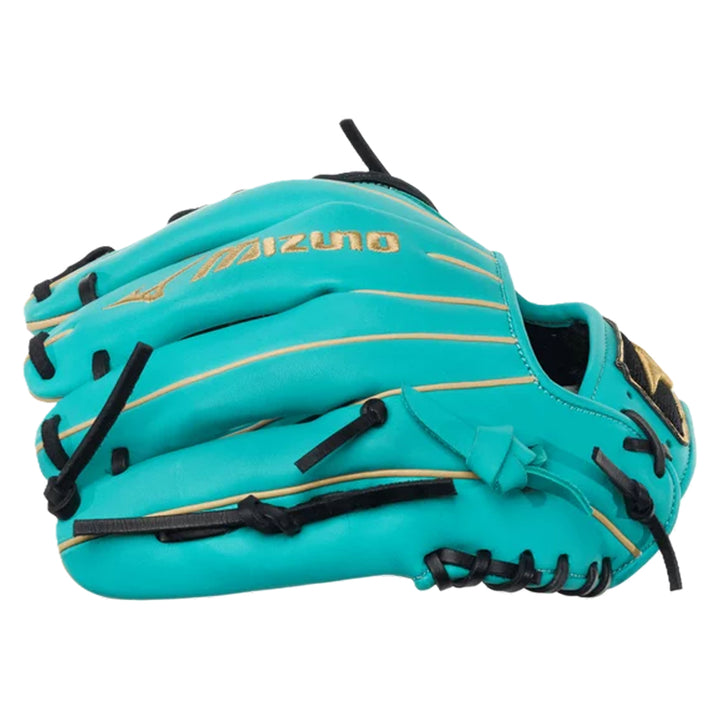 Mizuno MVP Prime Hisui GMVP1175P5 11.75 Inch Infield Baseball Glove Turquoise Black finger side view