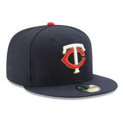NEW ERA 59FIFTY MINNESOTA TWINS ALTERNATE 2022 AUTHENTIC COLLECTION ON FIELD FITTED HAT NAVY