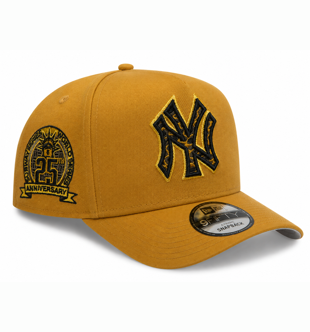 New York Yankees khaki curved snapback cap with 25th Anniversary embroidered patch