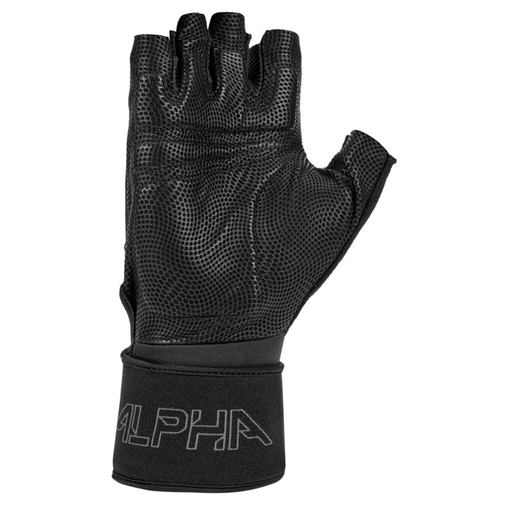 Nike Alpha Elite weightlifting glove palm detail