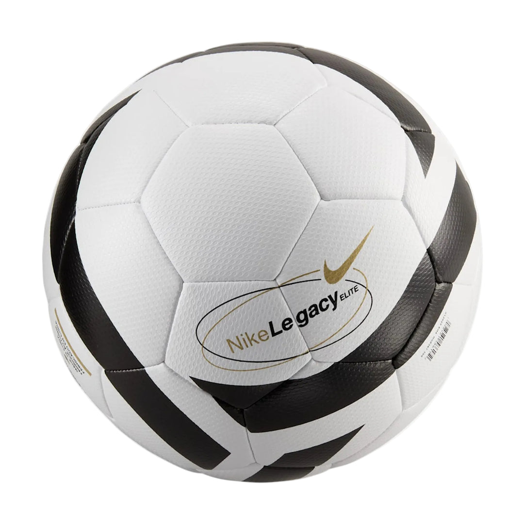 Nike Legacy Elite soccer ball angled side view