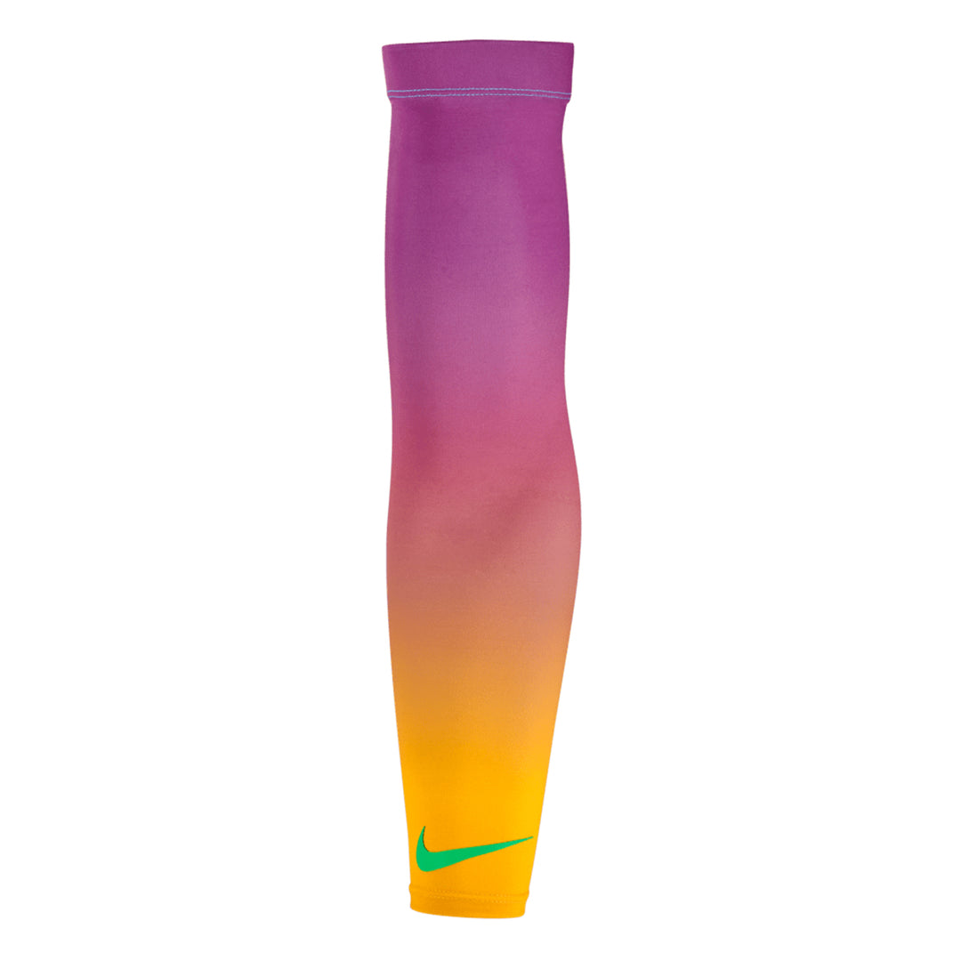 Nike Pro Dri-FIT Ronald Acuña Jr. baseball arm sleeve University Gold front view