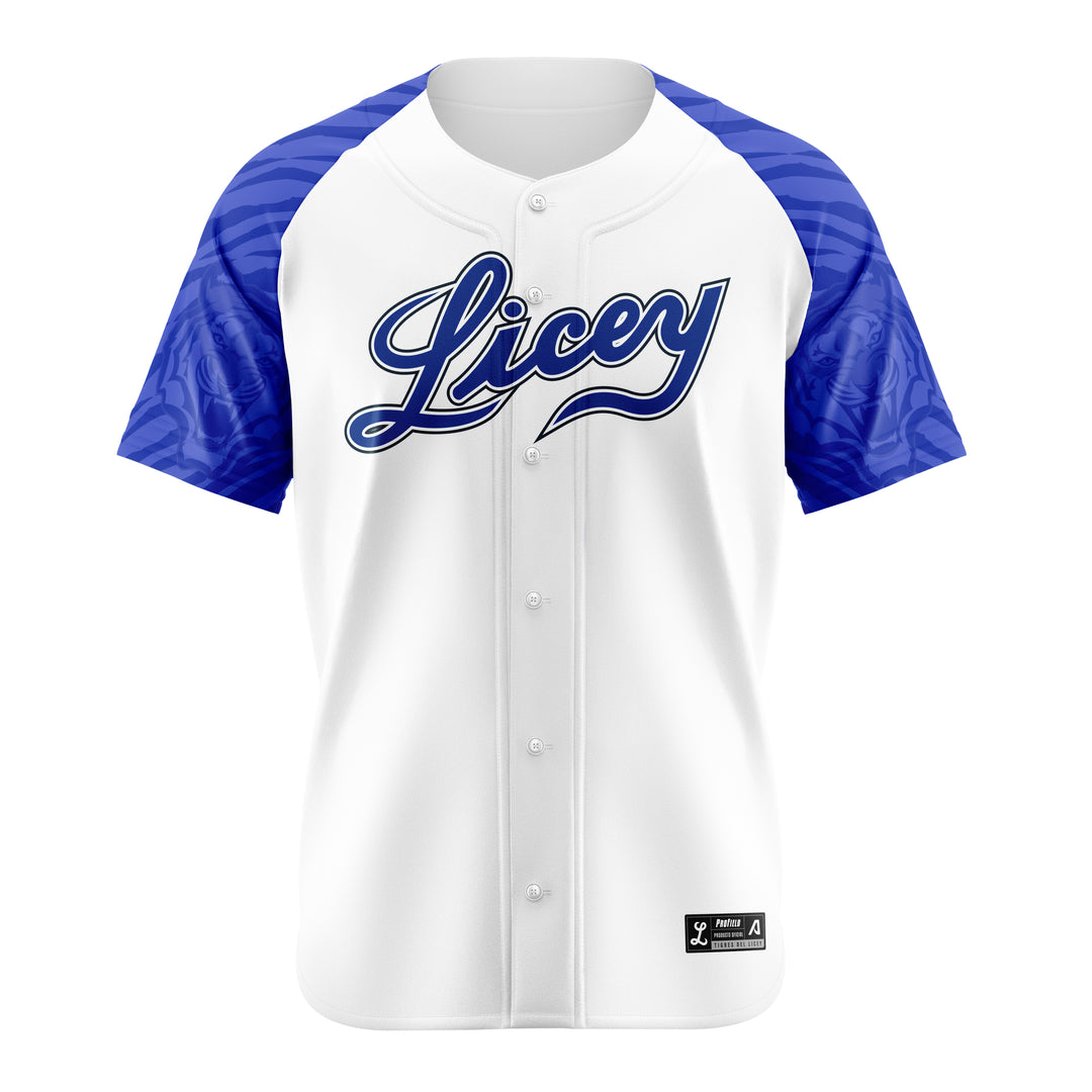official Tigueres del licey authentic  white jersey, dominican baseball teams lidom pelota dominicana 