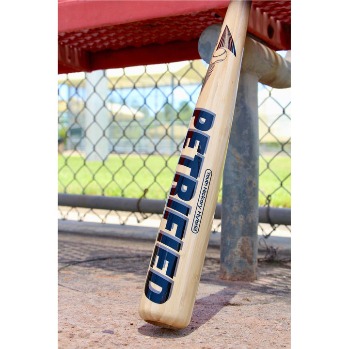 Pinnacle Sports Youth Petrified Hickory Bamboo bat barrel graphics detail