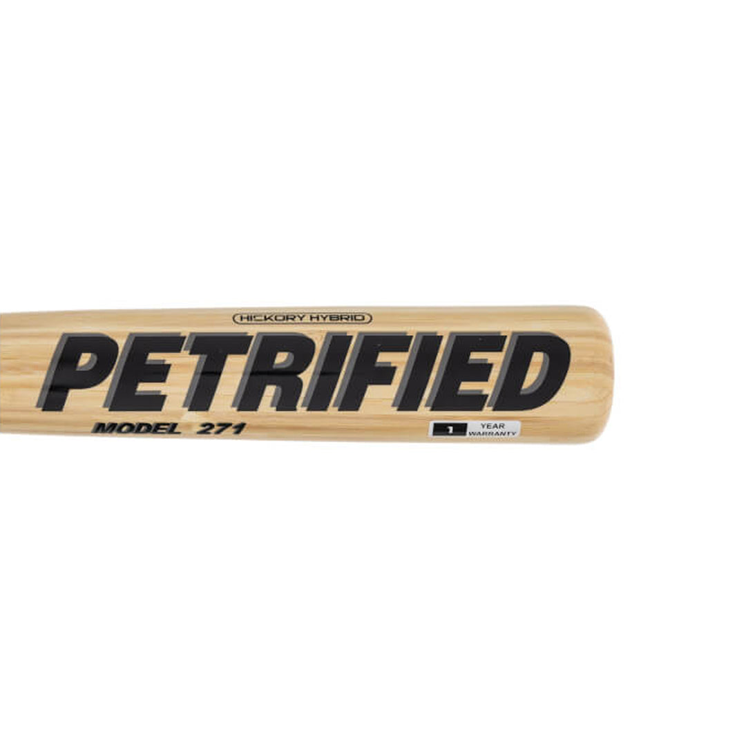 Pinnacle Sports Petrified Model 271 baseball bat barrel close-up