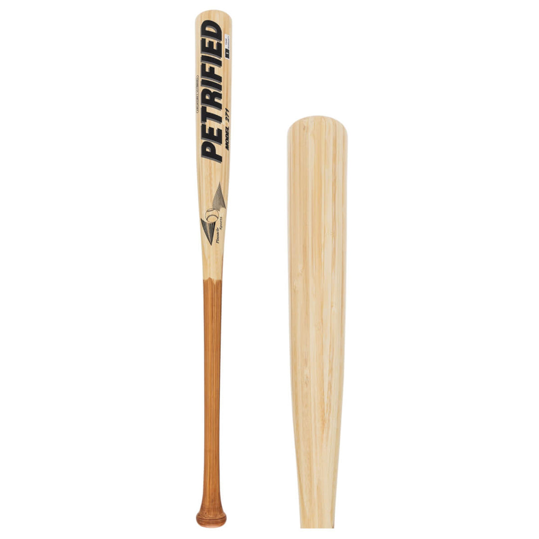 Pinnacle Sports Petrified Model 271 BBCOR baseball bat full and barrel views