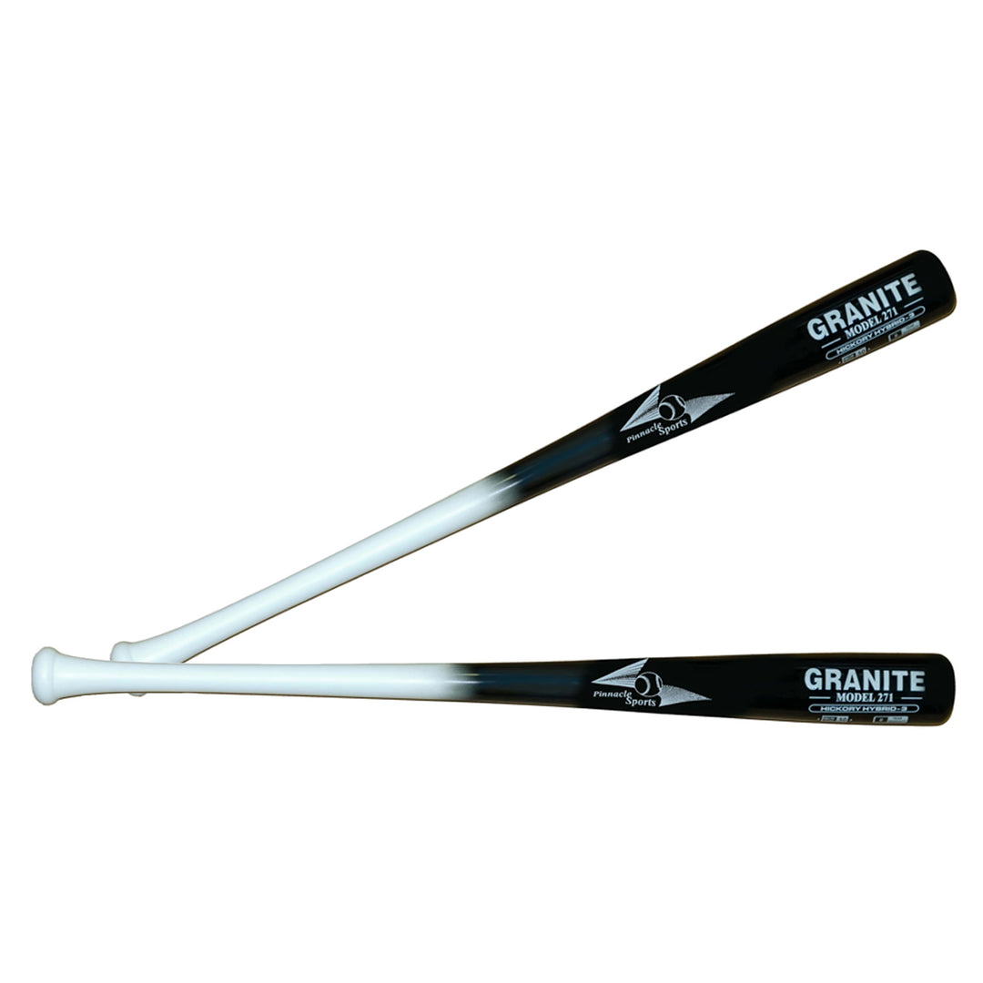 Pinnacle Sports Granite Model 271 Hickory Bamboo BBCOR baseball bat White Black