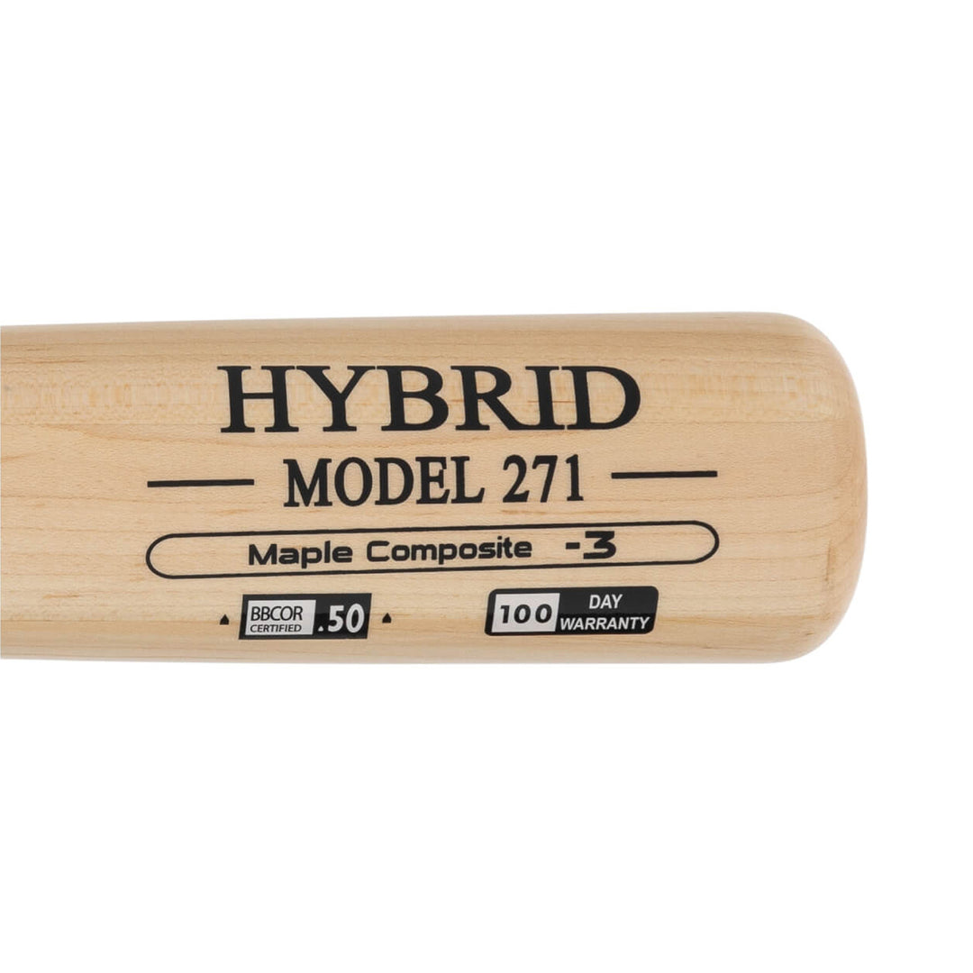 Hybrid 271 maple composite baseball bat with BBCOR .50 certification