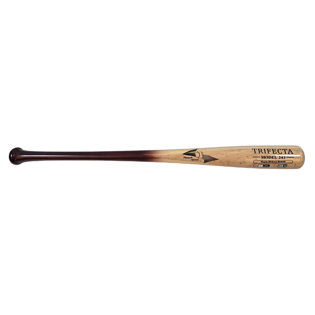 Pinnacle Sports Trifecta Model 243 maple hickory bamboo BBCOR baseball bat Cherry Natural