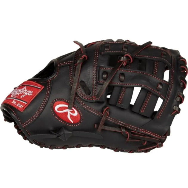 Rawlings R9YPTFM16B Glove RHT Black Red – Peligro Sports