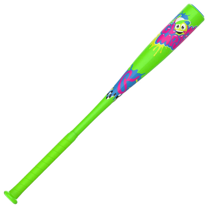 Rawlings Glow Mojis RTB7GLO12 T-Ball bat diagonal front view
