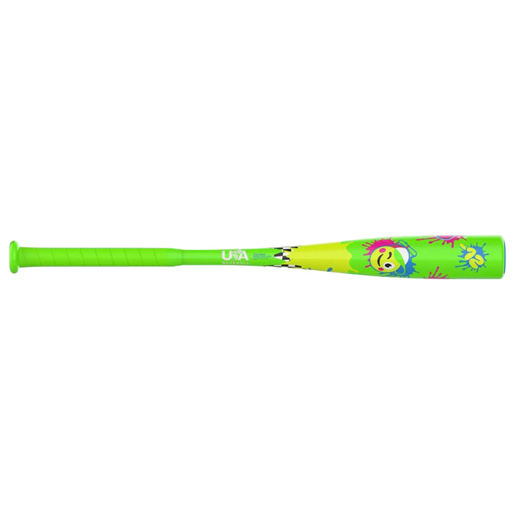 Rawlings Glow Mojis green youth USA T-Ball bat horizontal profile